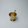 Persian Brass Mortar & Pestle with Stand - Functional Spice Grinder for Your Kitchen