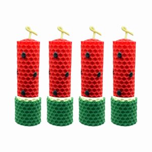 Watermelon Candle Set – Small Model (4-Pack), Suitable for Yalda Night