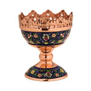Persian Copper Decorative Bowl – Traditional and Modern with Floral Design