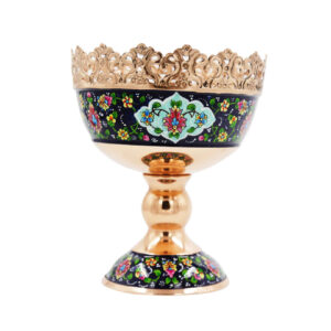 Persian Copper Decorative Bowl – Perfect for Parties and Gifting whit Floral Design