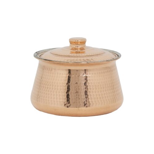 Persian Copper Cooking Pot - Handcrafted Hammered Design, Mahbod