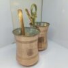 Persian Copper Utensil Holder – Unique Handcrafted Kitchen Accessory