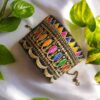 Persian Embroidered Bracelet - Handcraft Ideal for Formal Event with Geometric Design