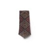 Persian Embroidered Men's Necktie with Handcrafted Detail Brown
