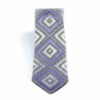 Persian Embroidered Men's Necktie in Purple - Fusion of Tradition, Texture & Timeless Style