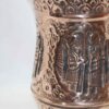 Persian Engraved Copper Waste Basket with Embossed Achaemenid Design
