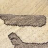 Genuine Handwoven Persian Lion Motif Gabbeh Rug - Cream Wool Blend