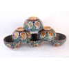 Persian Handicraft Artistic Pottery Decorative Bowl - Perfect for Gifting (Set of 3)