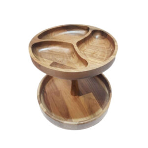 Persian Wooden Serving Stand – Tiered and Efficient