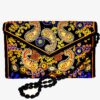 Persian Handmade Women’s Clutch Bag - Suzani Embroidery with Paisley Design