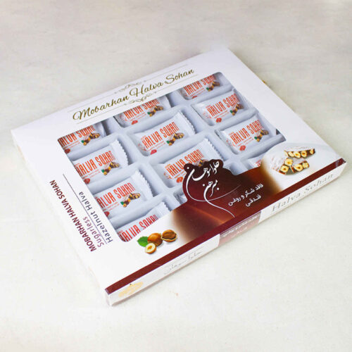 Sugar-Free Persian Sohan Halva – Natural Hazelnut Brittle with Rich Nutty Flavor and Soft Crumbly Texture – 450g (2x)