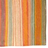 Persian Jajim Rug Flat-Woven in Fars Traditional Striped Orange