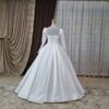 Persian Long Sleeve Wedding & Bridal Dress - Arabic Style with Crystal Model