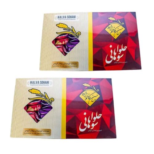 Persian Sohan Halva Brittle – Traditional Nut & Chickpea Sweet with Rich Roasted Flavor and Soft Crumbly Texture – 600g (2x)