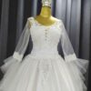 Persian Princess Wedding Dress - Arabic Style with Bell Sleeve, Beautiful Fit