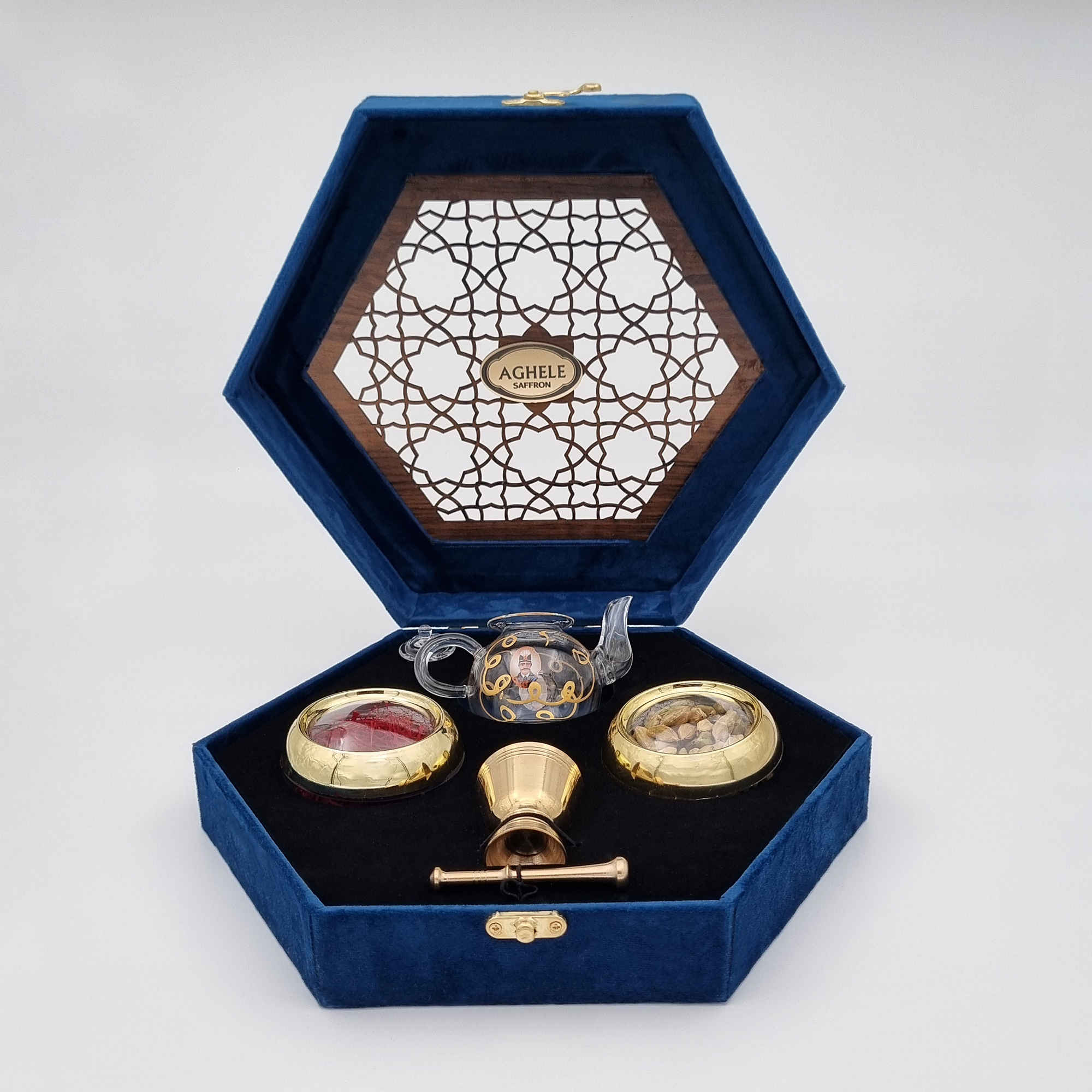 Premium Persian Saffron Gift Set – 3g Occasion Box with Teapot & Mortar