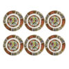 Persian Tea Saucer - Inspired by the Rich Tradition of Iran with Peacock Design (X6)
