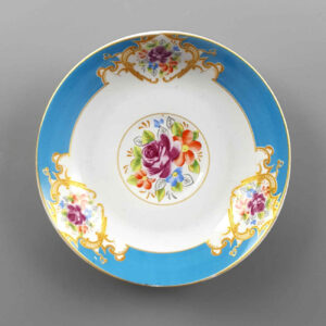 Persian Tea Saucer – Porcelain Chic & Lux with Flower Design (Set of 6)