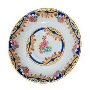 Persian Tea Saucer – Stunning Cultural Detail with Blossom Model (x6)