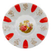 Persian Tea Saucer – Porcelain with Layla and Majnun Design (Set of 6)