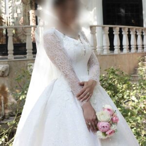 Persian Wedding & Bridal Dress – Arabic Style with Sweetheart Neckline