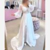 Persian Wedding Dress - Arabic Style with Lace Sleeve, Chic & Lux