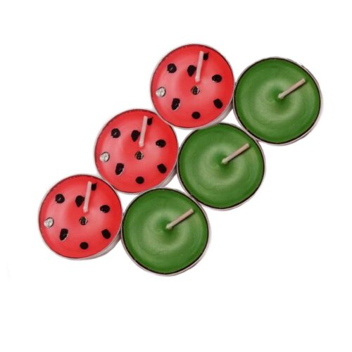 Persian Watermelon Tealight Candles – Yalda Night Table Decor Set (12-Pack)