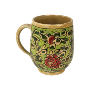Pottery Mug – Handcrafted Perfect for Cozy Morning with Flower Design