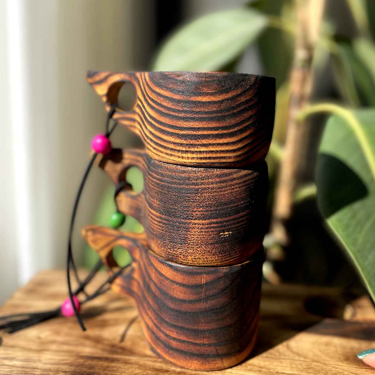 Rustic Wooden Cup – Handcrafted Camping Cup Suitable for Both Cold & Hot Drink