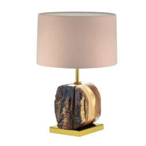 Rustic Wooden Log Table Lamp – Lighting Inspired by Nature’s Charm