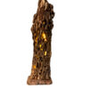 Sculptural Rustic Wooden Log Table Lamp – Natural Decorative Accent