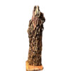 Sculptural Rustic Wooden Log Table Lamp – Natural Decorative Accent