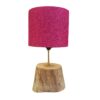 Rustic Wooden Log Table Lamp – Unique Natural Design for Home