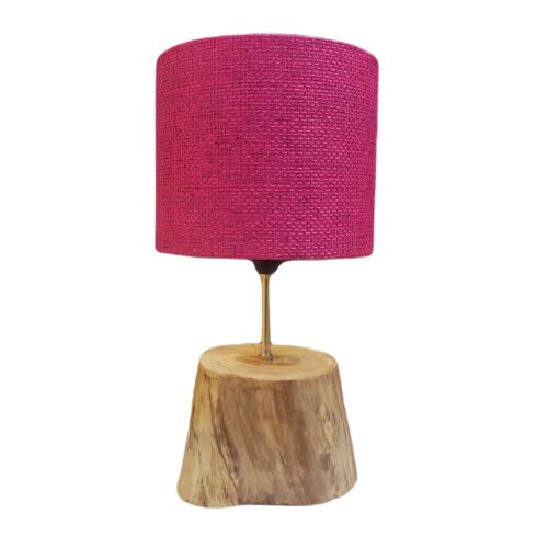 Rustic Natural Wooden Log Table Lamp – Unique Home Decor Light