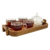 Rustic Wooden Serving Tray with Handles - Nature-Inspired Minimalist Tray