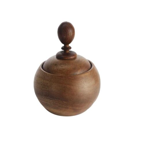 Rustic Wooden Sugar Dish - Perfect for Adding Warmth to Your Kitchen Decor