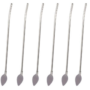 Steel Bar Spoon Perfect for Crafting Smooth, Well-Mixed Drink Pack of 6