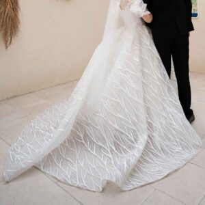 Wedding Dress Fully Adorned with Crystal – Flowy, Comfortable & Gorgeous