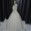 Wedding Dress with Super Pleated Zonyx Skirt and Princess Sleeves - Exquisite and Stylish Fit
