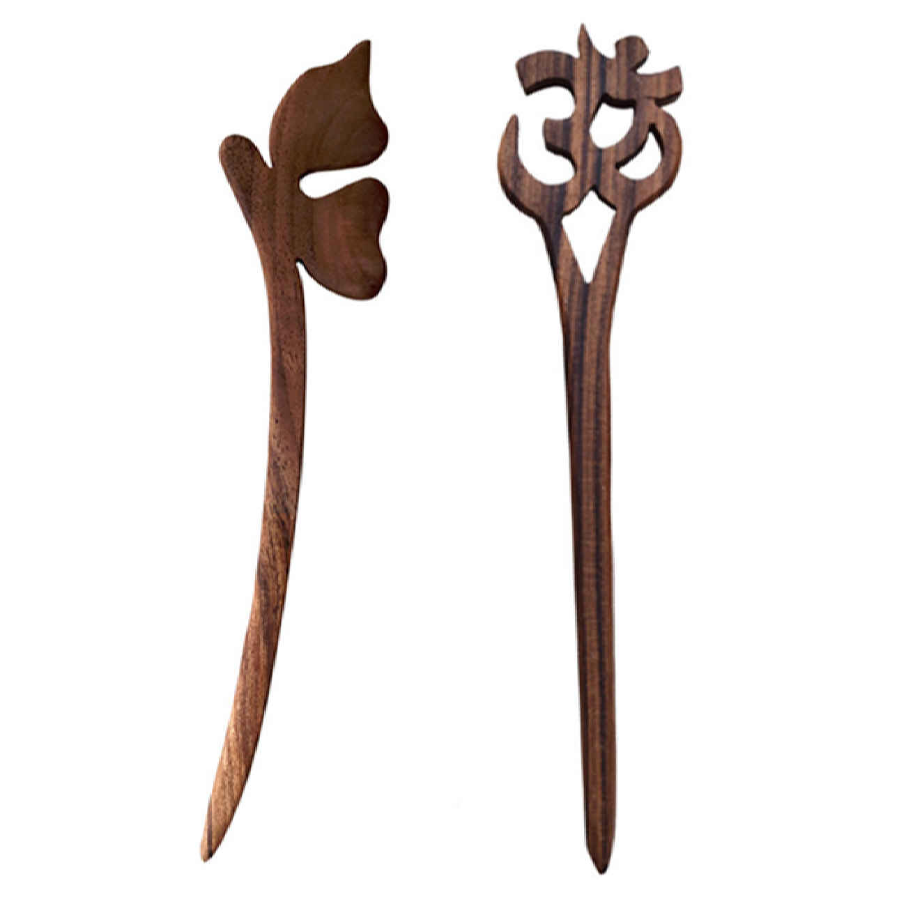 Wooden Hair Stick Handcrafted – Ideal for Thick or Long Hair (x2)