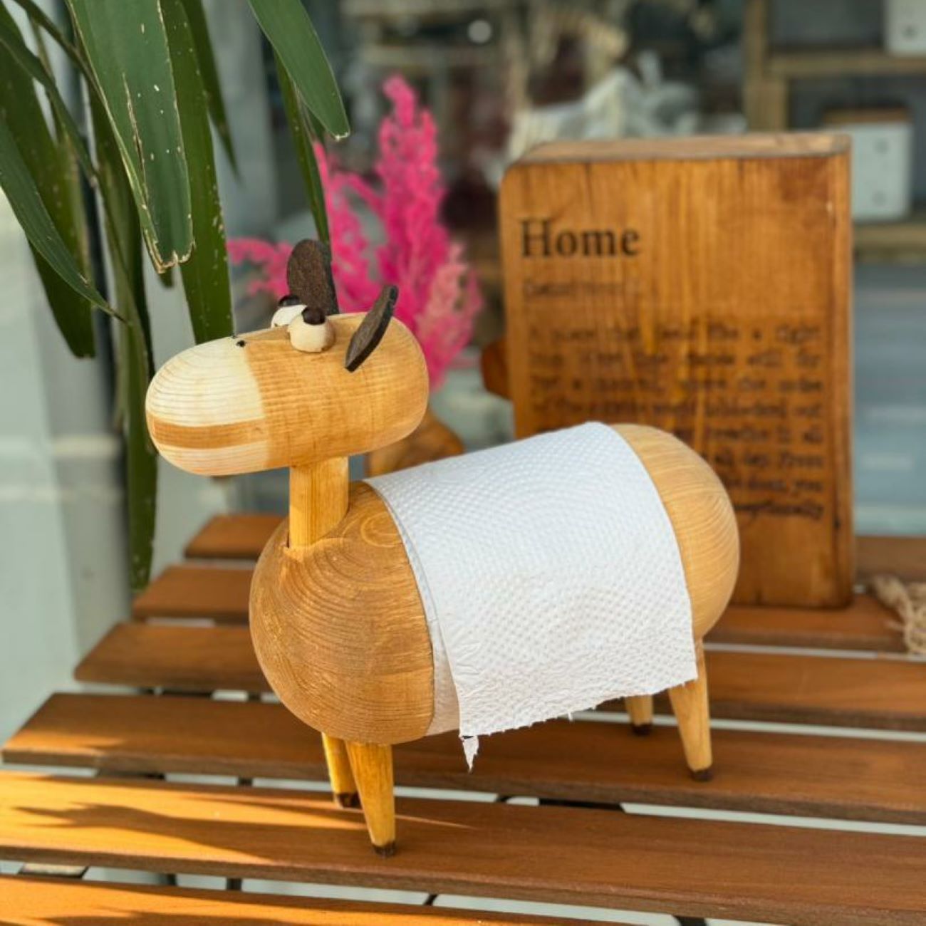 Wooden Novelty Paper Towel Holder – Fun & Functional Kitchen Decor