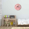 Wooden Nursery Wall Clock Elegant Perfect for Children with Unicorn Horse Design