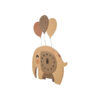 Wooden Nursery Wall Clock - Ideal for Children’s Room with Elephant Design