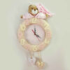Wooden Nursery Wall Clock - Perfect for Children’s Room with Bear Design