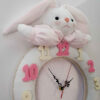 Wooden Nursery Wall Clock - Perfect for Cozy & Minimalist Children’s Room with Rabbit Design