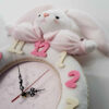 Wooden Nursery Wall Clock - Perfect for Cozy & Minimalist Children’s Room with Rabbit Design