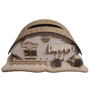 Wooden Tissue Box Cover in Cottage Design Elegant & Durable Accessory