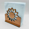 Wooden Tissue Paper Holder – Ideal for Home and Office Decor with Flower Design