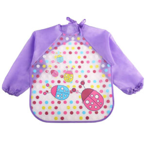 Baby Bib – Can Help Keep Your Baby Dry & Comfortable with Sleeves & Ladybug Design