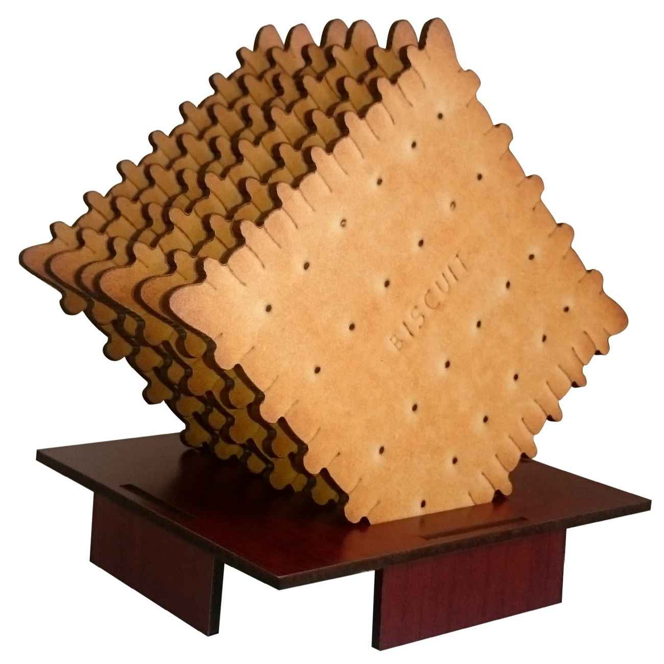 Deer Antler Design Wooden Coasters 2-Pack – Square Boho Table Accessory